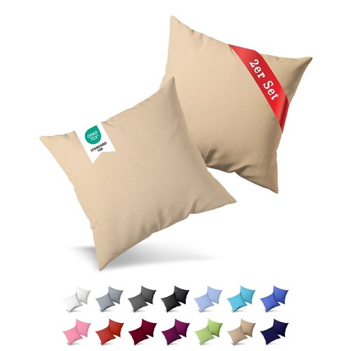 2er pack jersey kissenbezug - 2er,