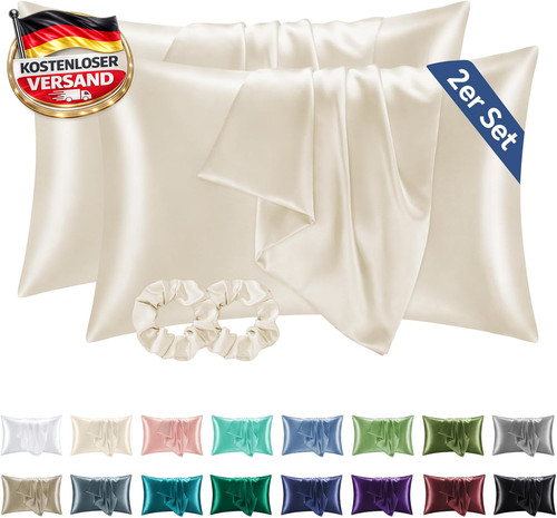 Satin seidenkissenbezug - satin, /