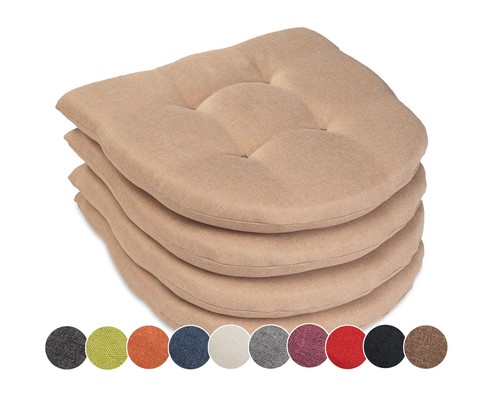 4er set stuhlkissen 40x40x5cm - 4er,