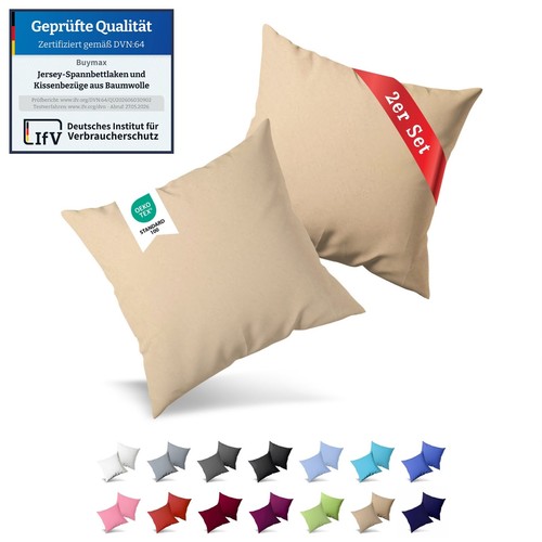 2er pack jersey kissenbezug - pack,
