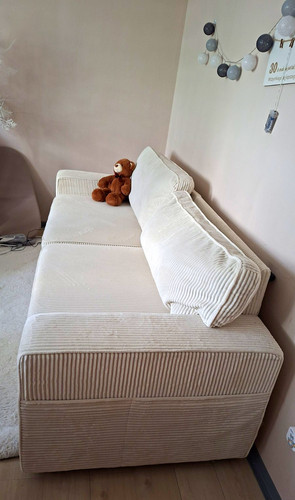 Beiges sofa sitzer mit - 3-sitzer,