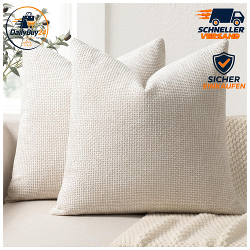 Kissenbezug 50x50 chenille - kissenbezug,