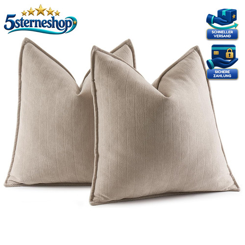 Kissenbezug 40x40 beige - kissenbezug,