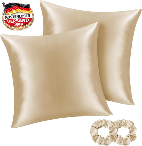 Satin seidenkissenbezug - satin,